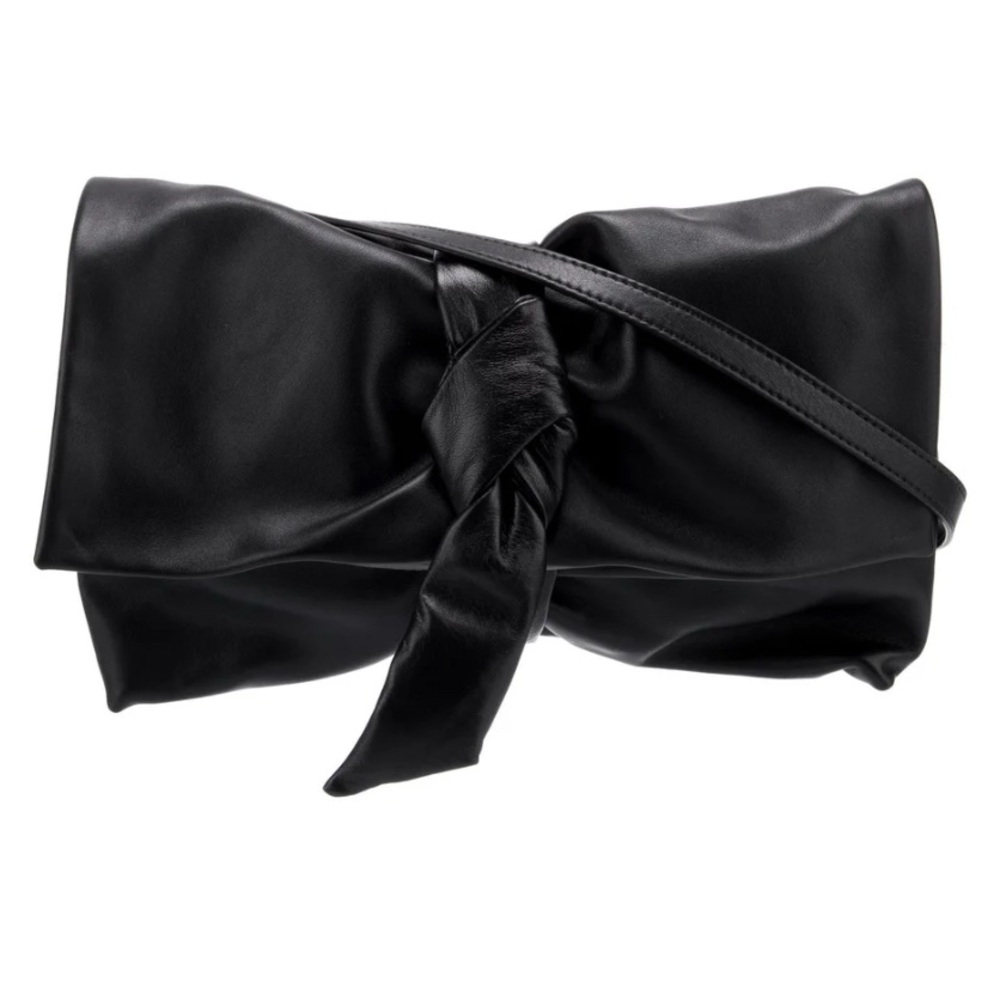 Dries Van Noten Black Leather Clutch